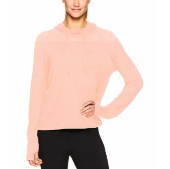 Gaiam Naomi Mesh-Detail Cropped Hoodie - Picture 2 of 7